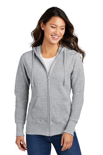 Port & Company Ladies Core Fleece Full-Zip Hooded Sweatshirt – Sunny Days  Promotions