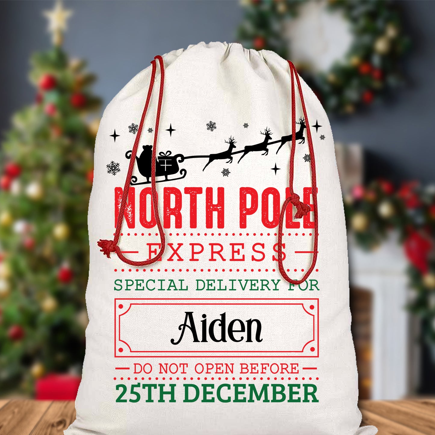 Christmas Santa Sack, Personalized Gift Bags, Santa Claus Bag, Santa Sack Oversized, Kids Santa Bags, Santa Sack For Girls, Custom Name Gift