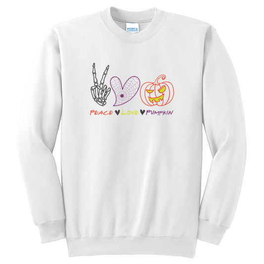 Halloween Sweater, Embroidered Sweatshirt, Funny Halloween Sweaters, Spooky Season, Pumpkin Crewnecks, Fall Sweatshirts,Oversized Sweatshirt