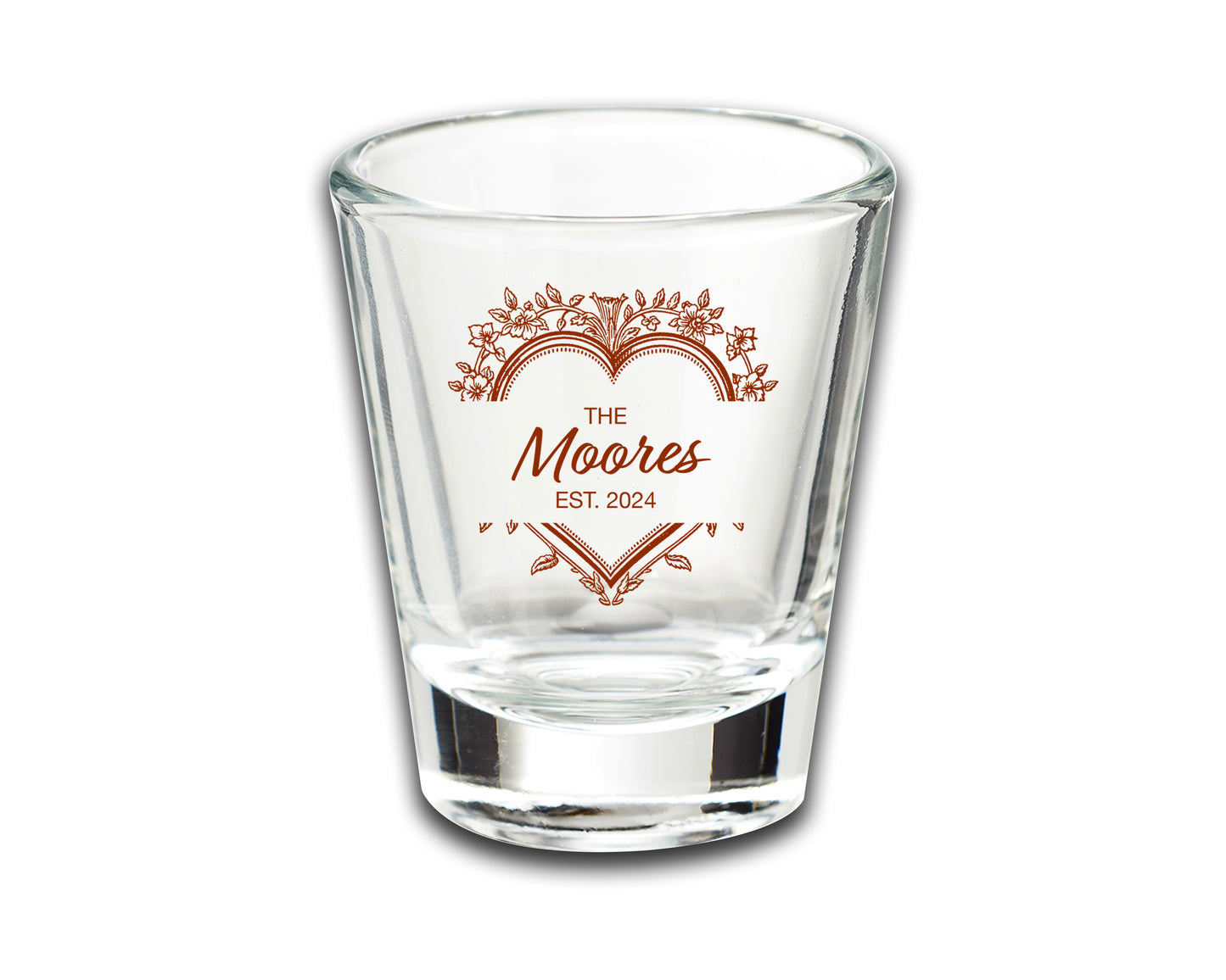 Custom Wedding Shot Glasses Gifts, Custom Wedding Favors With Family Name, Practical Wedding Favors