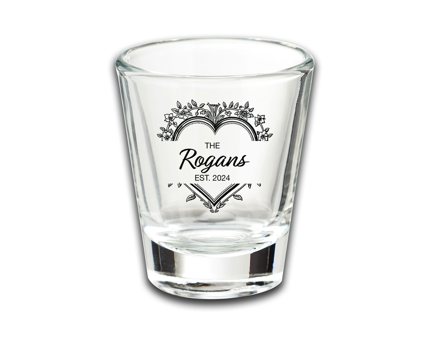 Custom Wedding Shot Glasses Gifts, Custom Wedding Favors With Family Name, Practical Wedding Favors