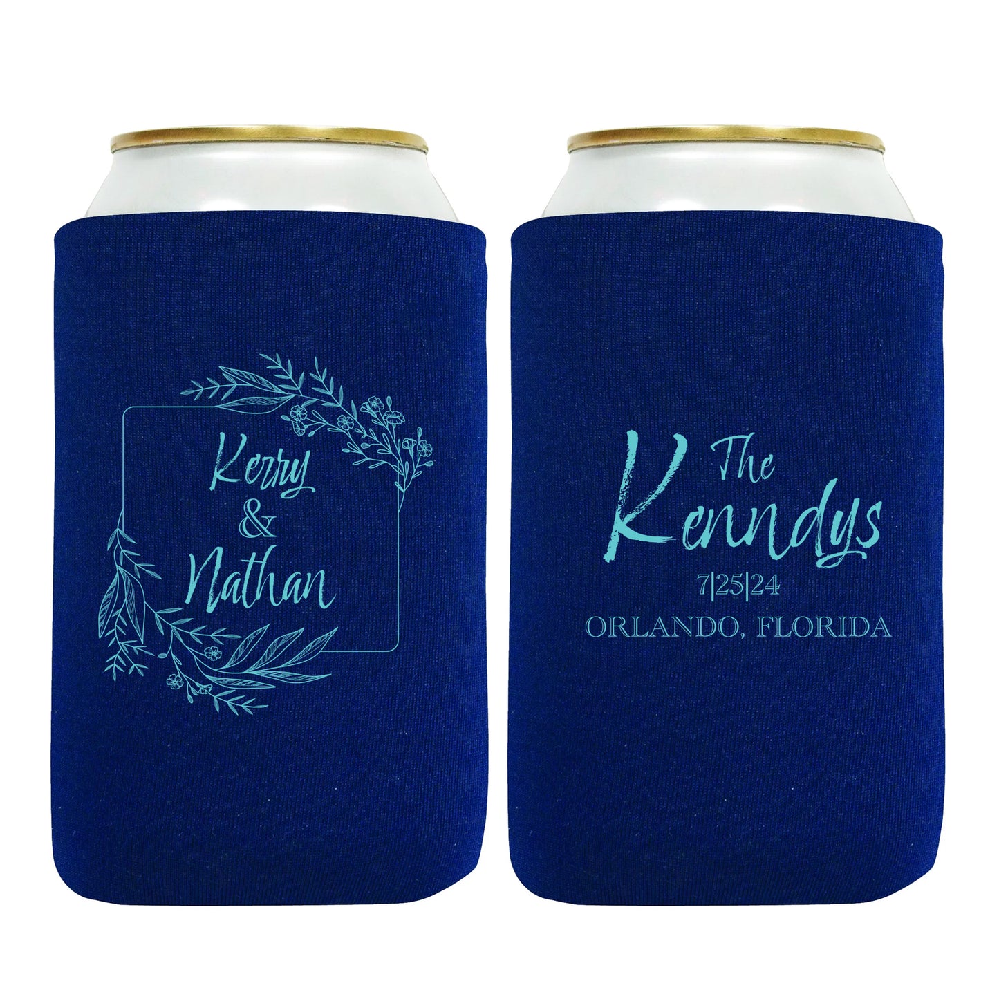 Customized Drink Sleeves, Personalized Couple's Names Wedding Souvenirs, Practical Wedding Favors