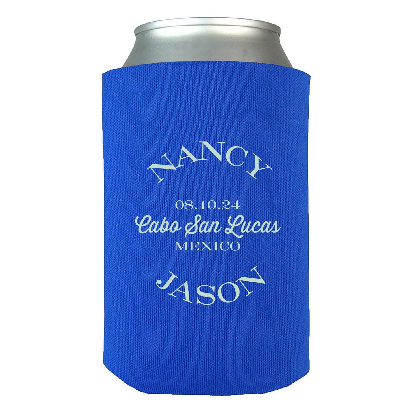 Personalized Beverage Insulators, Personalized Wedding Gifts with Couple's Names, Affordable Wedding Favors