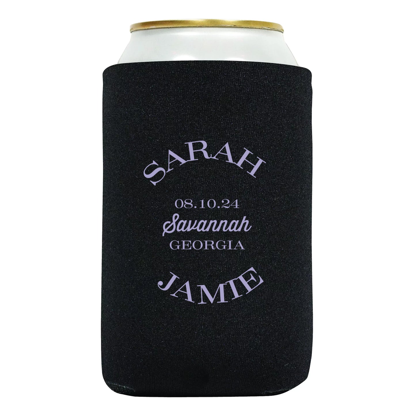 Personalized Beverage Insulators, Personalized Wedding Gifts with Couple's Names, Affordable Wedding Favors