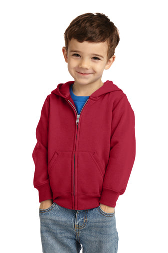 Port & Company Toddler Core Fleece Full-Zip Hooded Sweatshirt