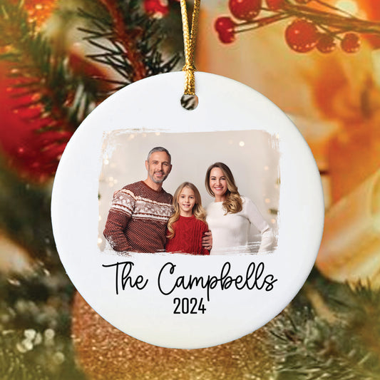 Custom Family Ornament, Family Photo Art, Family Tree Christmas Ornament, Personalized Ornaments, Our Family Celebrations, Ceramic Ornament