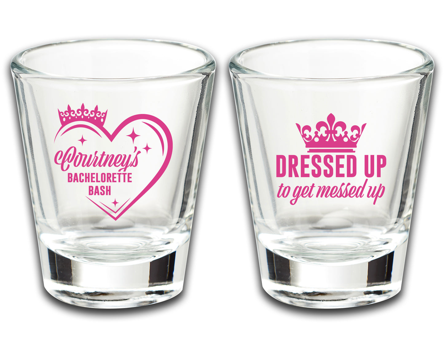 Personalized Bachelorette Shot Glasses, Bachelorette Bash, Bridal Party Favors, Bachelorette Novelty Shot Glasses