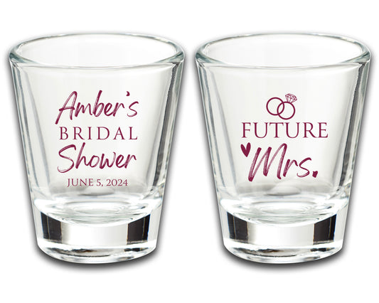 Bridal Party Shot Glasses, Classy Bachelorette Shot Glasses, Trendy Bridal Shower Gifts