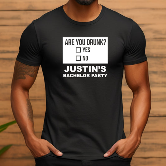 Funny Bachelor Party Shirts, Bachelor Party Drinking T-shirts, Groomsmen Favors, Name Custom T-shirts