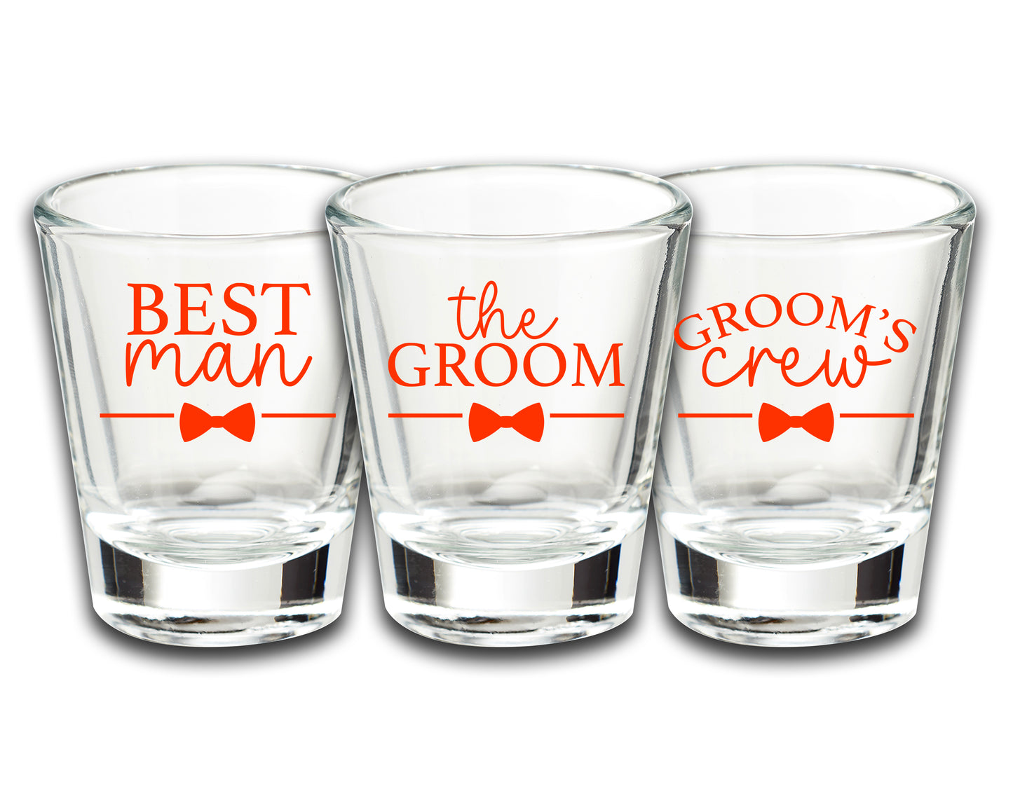 Bachelor Keepsake Shot Glasses, Groom Crew, Wedding, Shower Favors