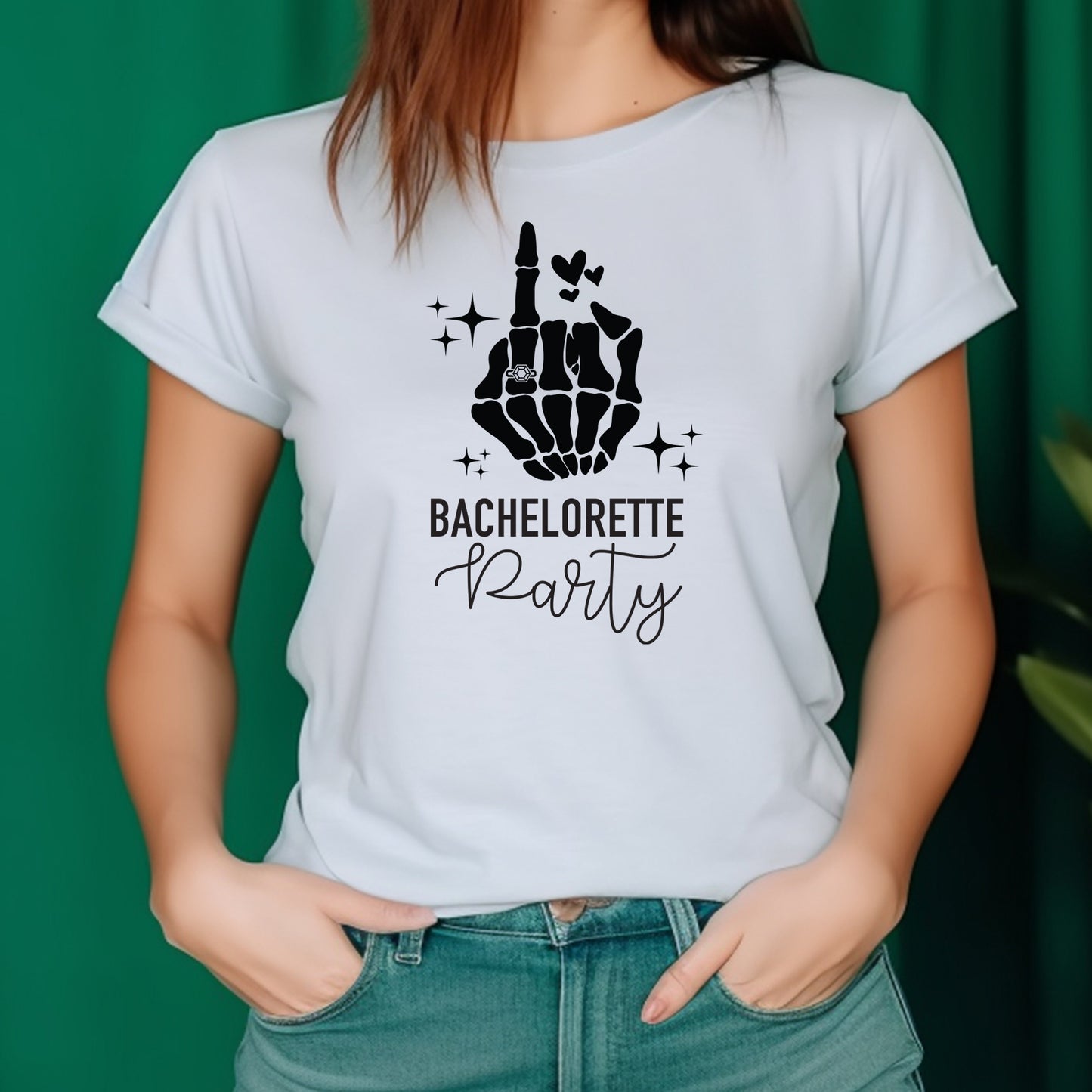 Skeleton Hand Ring Finger Bachelorette Party Tshirt, Bachelorette Weekend Tank Tops