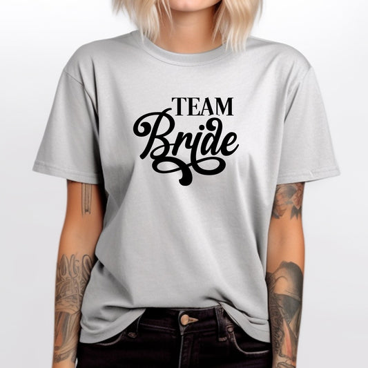 Team Bride Women's Short Sleeve Shirt, Bridesmaid TShirt, Team Bride Clothing