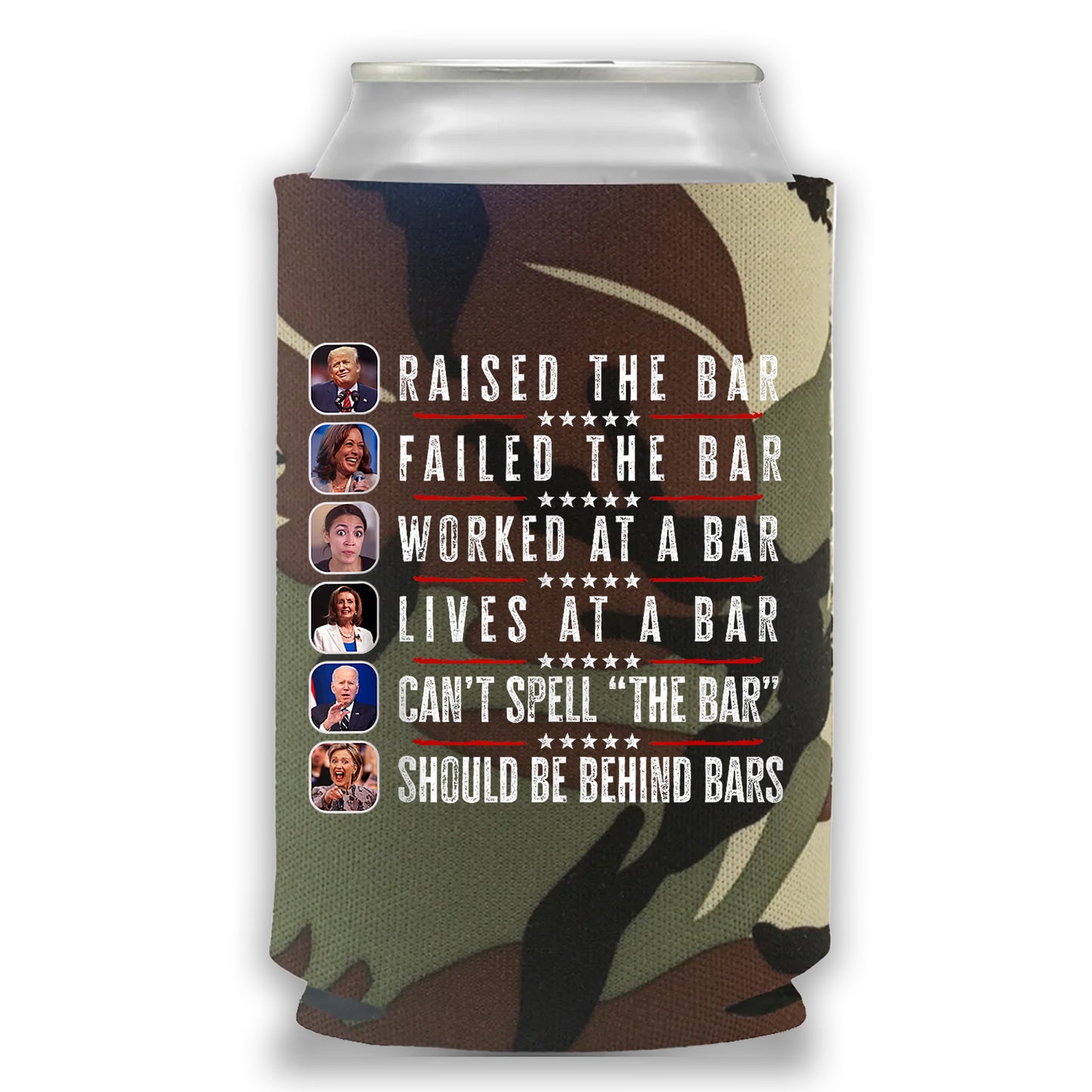 Donald Trump Shot, Raised The Bar, Failed The Bar, Trump 2024, Republican Cozies Gifts, Koozie Holder, Donald Trump Rally, Beer Can Cooler