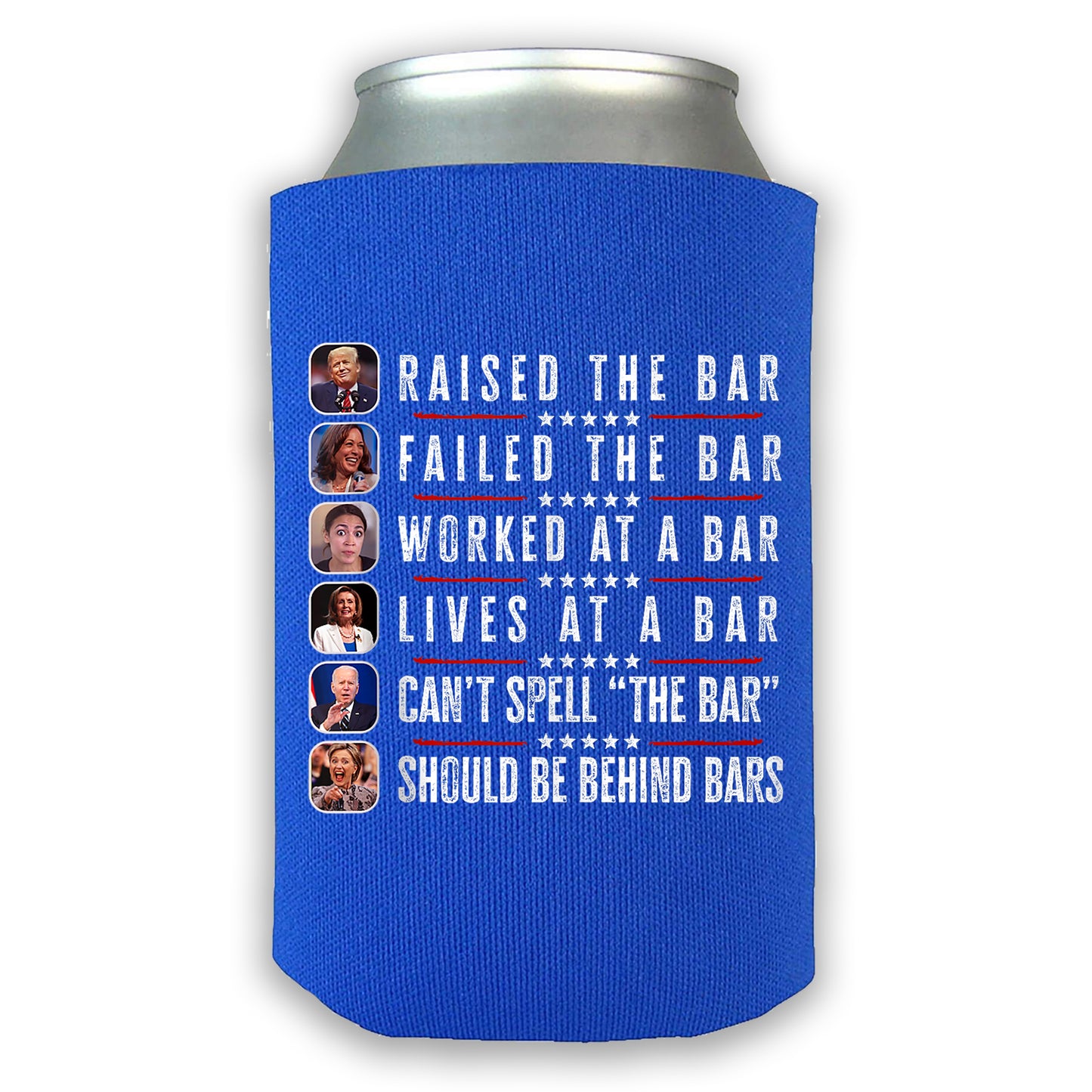 Donald Trump Shot, Raised The Bar, Failed The Bar, Trump 2024, Republican Cozies Gifts, Koozie Holder, Donald Trump Rally, Beer Can Cooler