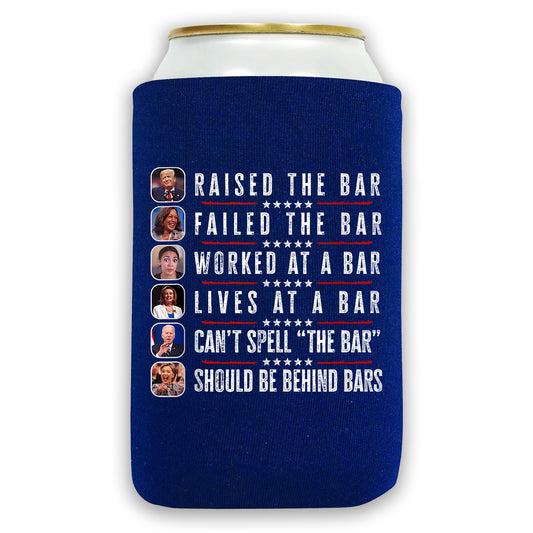 Donald Trump Shot, Raised The Bar, Failed The Bar, Trump 2024, Republican Cozies Gifts, Koozie Holder, Donald Trump Rally, Beer Can Cooler