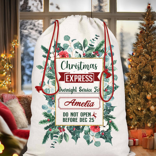 Christmas Santa Sack, Personalized Gift Bags, Santa Claus Bag, Santa Sack Oversized, Kids Santa Bags, Santa Sack For Girls, Custom Name Gift