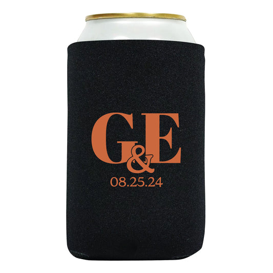 Personalized Beverage Insulators, Personalized Wedding Gifts with Couple's Names, Affordable Wedding Favors