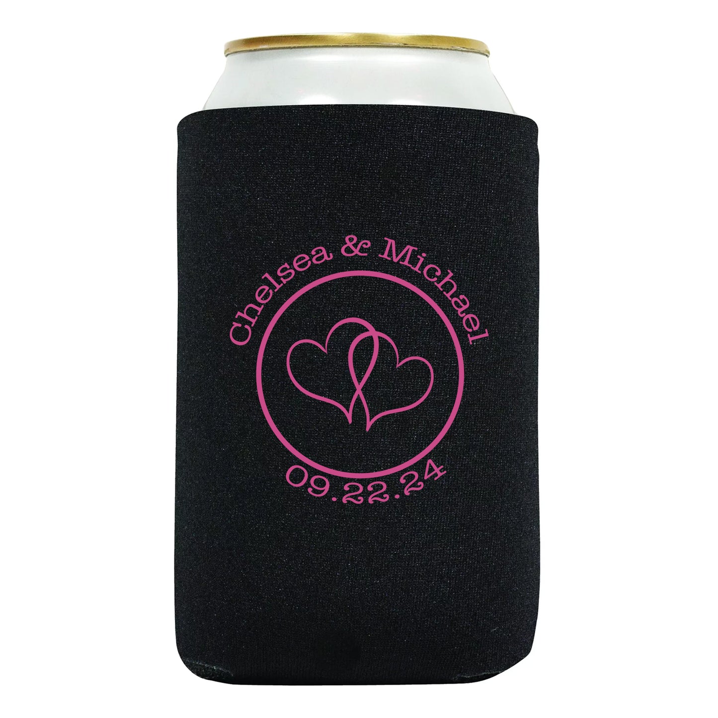 Personalized Beverage Insulators, Personalized Wedding Gifts with Couple's Names, Affordable Wedding Favors