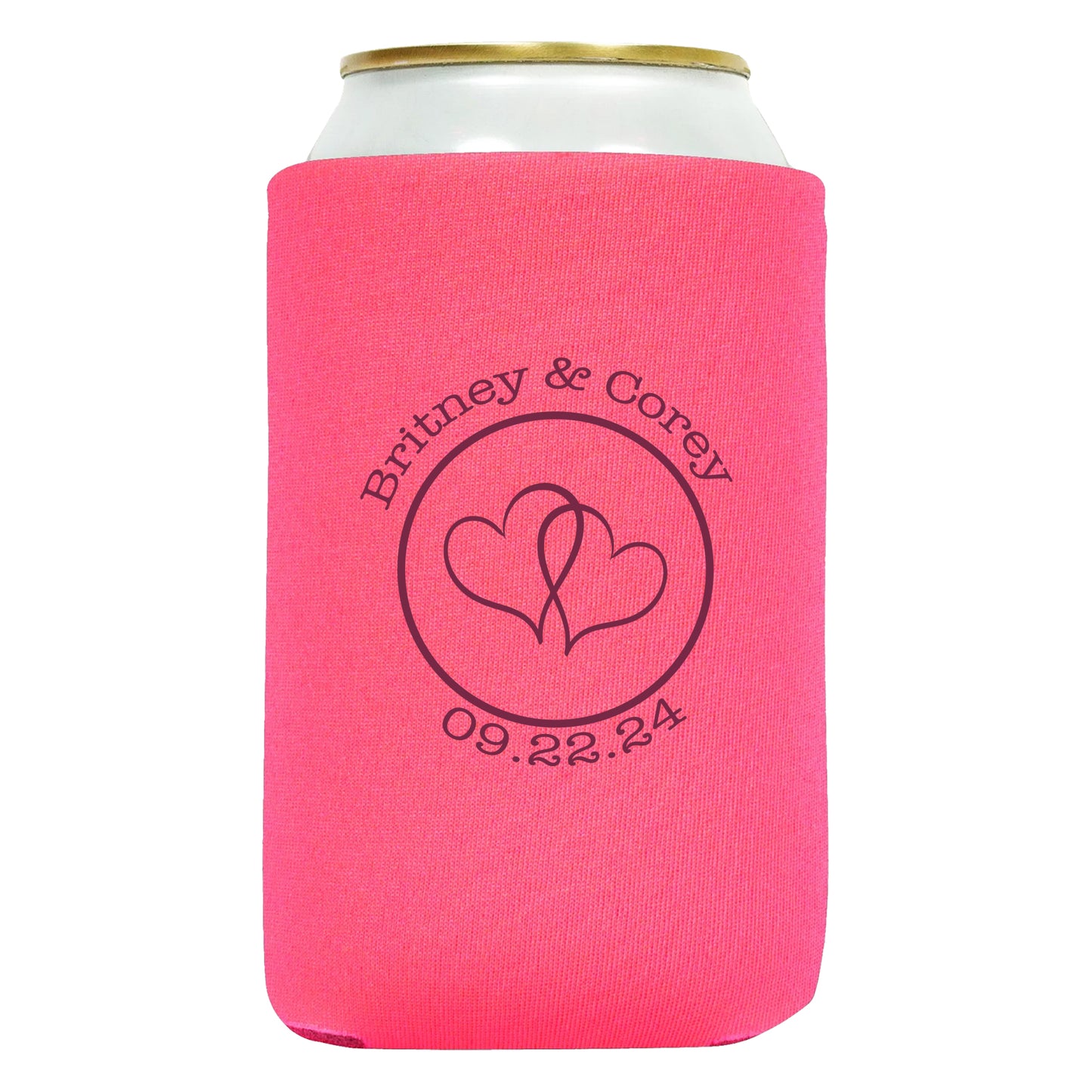 Personalized Beverage Insulators, Personalized Wedding Gifts with Couple's Names, Affordable Wedding Favors