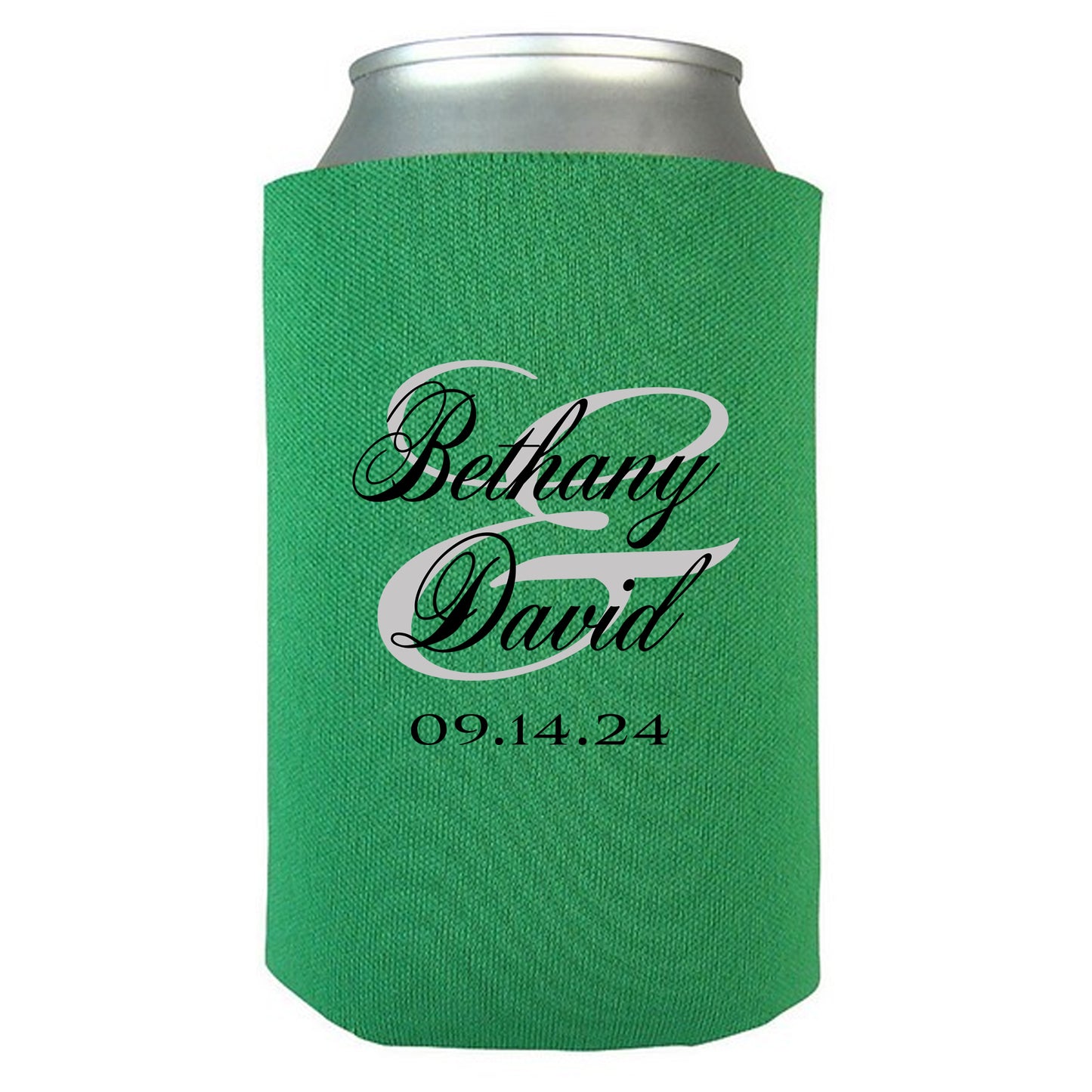 Personalized Beverage Insulators, Personalized Wedding Gifts with Couple's Names, Affordable Wedding Favors