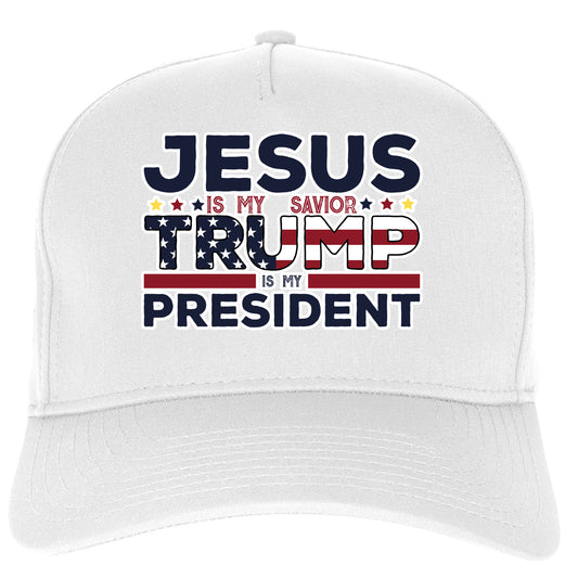 Jesus Is My Savior, Trump Is My President, Trump Trucker Hat, Trump Vance 2024, Political Gift, Republican Hat, Fight For America Hat, MAGA