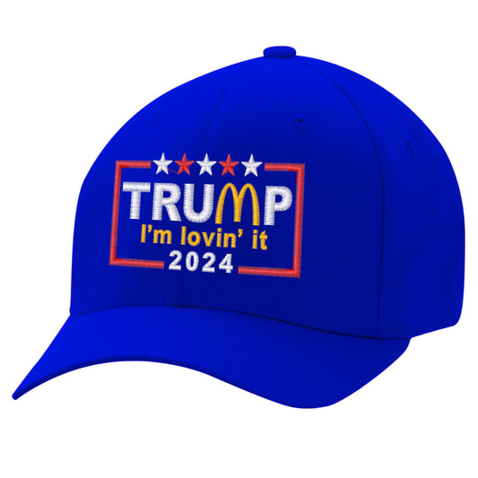 Trump Mcdonalds, Loving It,Trump Mac Daddy, Trump Dad Hat,Trump Vance 2024, Political Gift, Republican Hat, Political Humor, Embroidered Hat