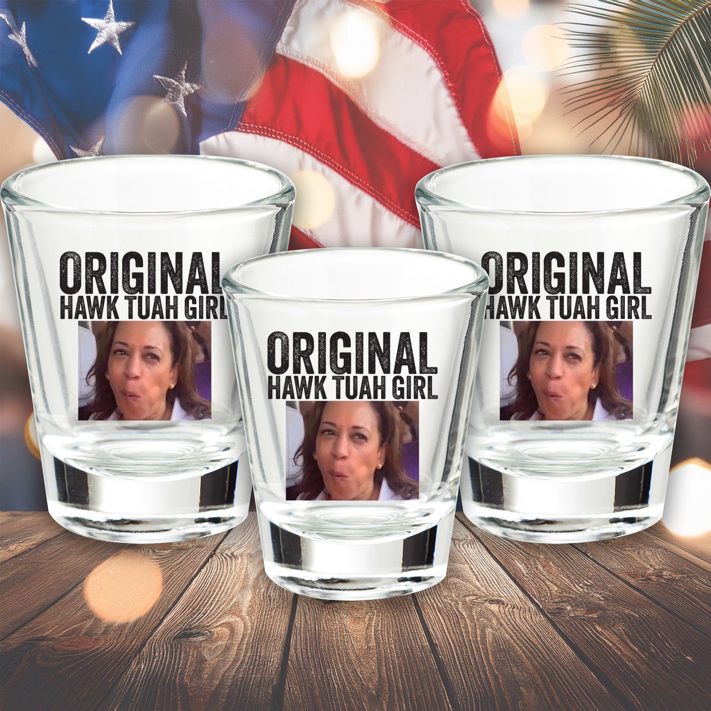 Donald Trump Shot, Trump 2024, Hawk Tuah, Kamala Harris, Shot Glass Gifts, President Shot, Trump Shooting, Political Humor, Proud Republican (Copy)