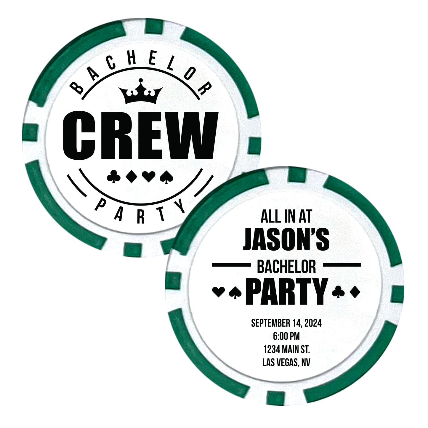 Bachelor Party Souvenir Chips, 25 pcs, Bachelor Bash Invites, Personalized Souvenirs, Last Night As A Single Man, Bachelor Party Crew