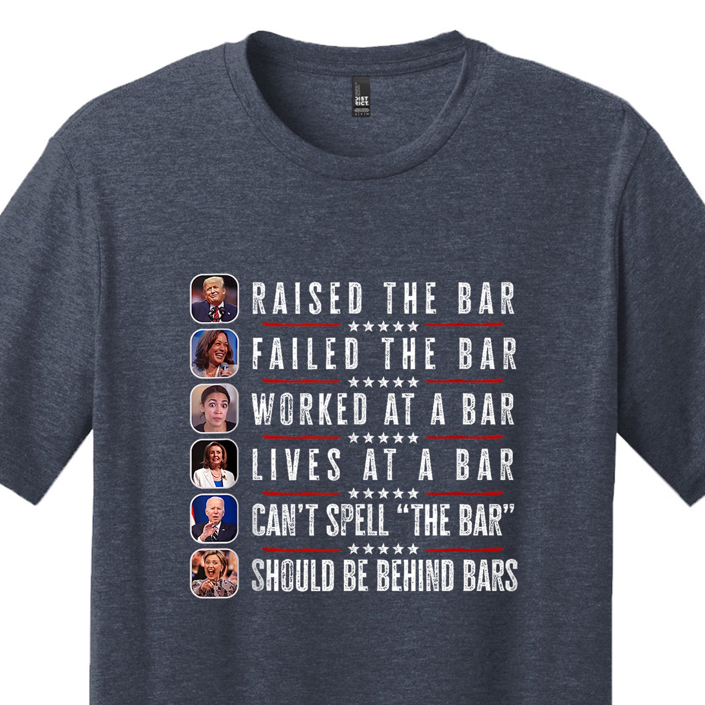 Trump Raised The Bar Tshirt, Failed The Bar, Republican Gifts, Gag Gift Tee, Adult Joke T Shirt, Pro Trump Apparel, Trump Shirt, Tee Shirt