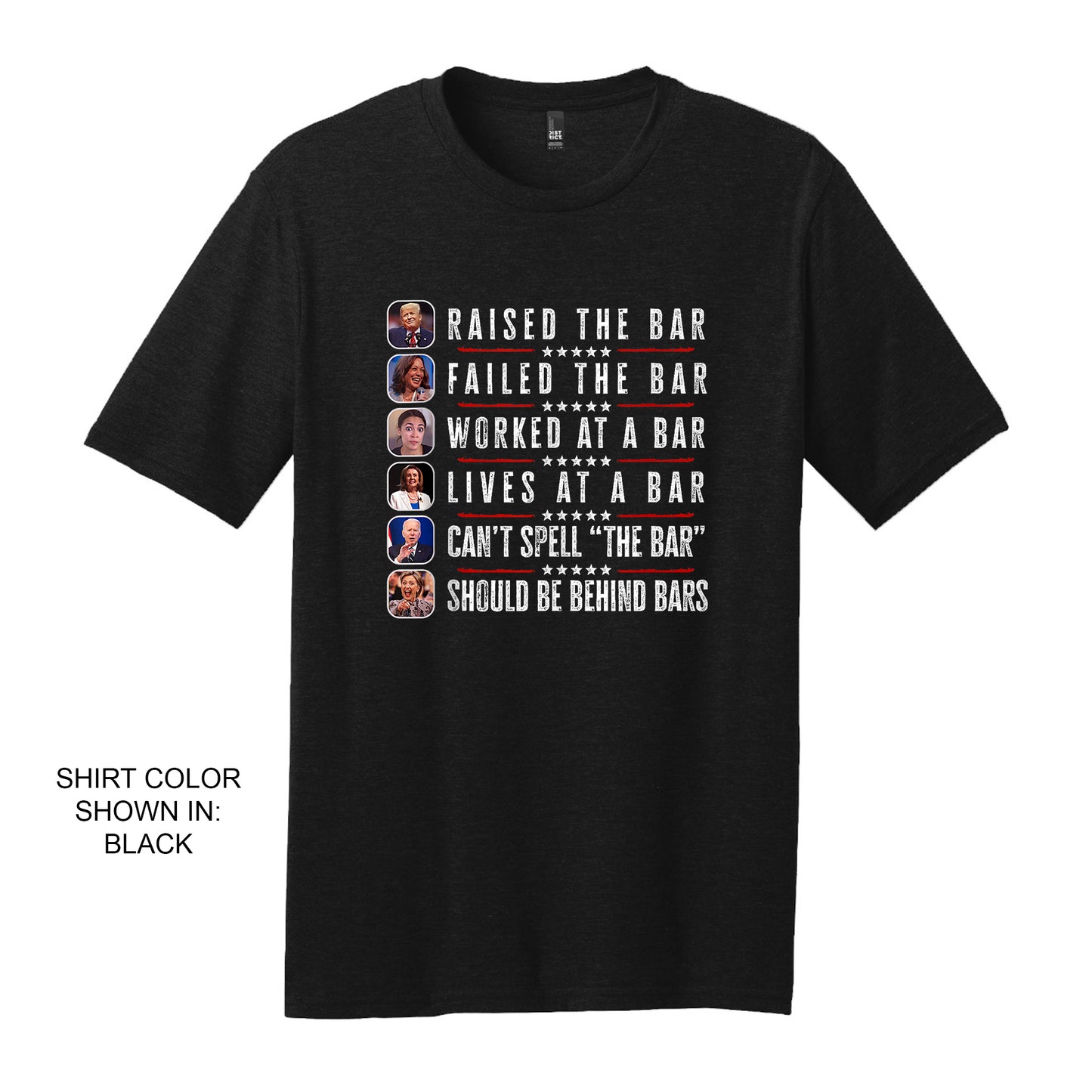 Trump Raised The Bar Tshirt, Failed The Bar, Republican Gifts, Gag Gift Tee, Adult Joke T Shirt, Pro Trump Apparel, Trump Shirt, Tee Shirt