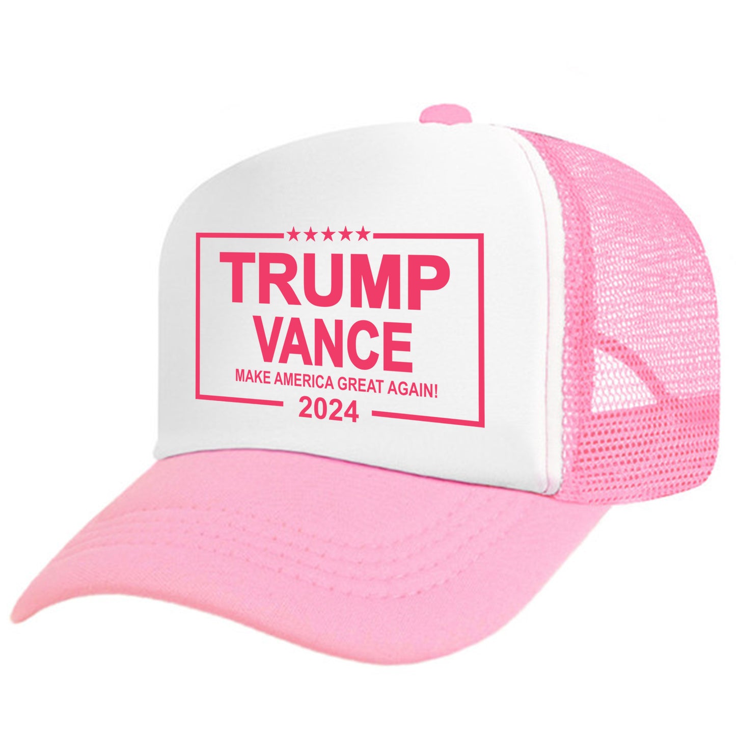 Pink Trump Hat, Trump Trucker Hat, Trump Vance 2024, Political Gift, Republican Hat, Trump Girl Social Club, Hot Moms For Trump, Trump Girl