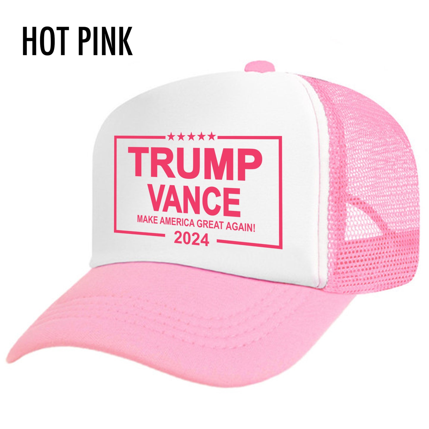 Pink Trump Hat, Trump Trucker Hat, Trump Vance 2024, Political Gift, Republican Hat, Trump Girl Social Club, Hot Moms For Trump, Trump Girl